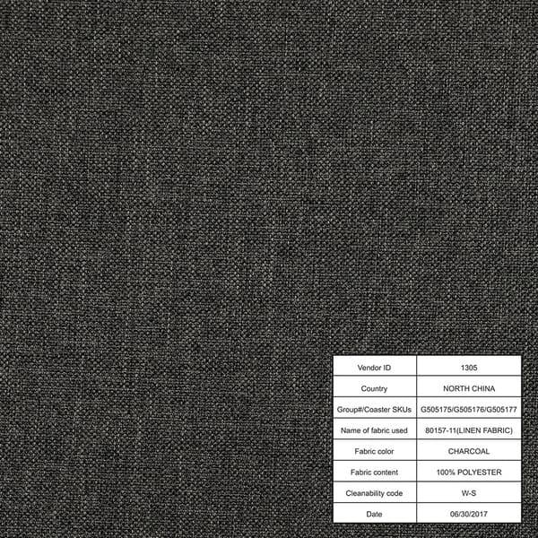 Samuel Transitional Charcoal Sofa 67 50 X 37 75 35 Samuel Transitional Charcoal Sofa