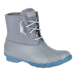 sperry women's saltwater duck boot grey