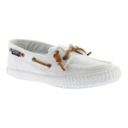 sperry washed canvas boat shoe