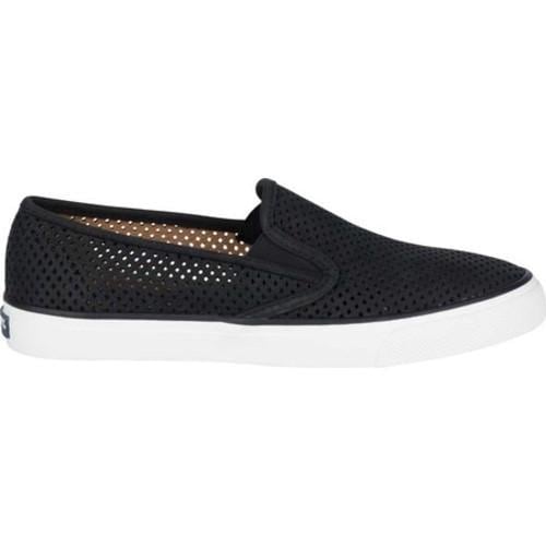 sperry women's black slip on