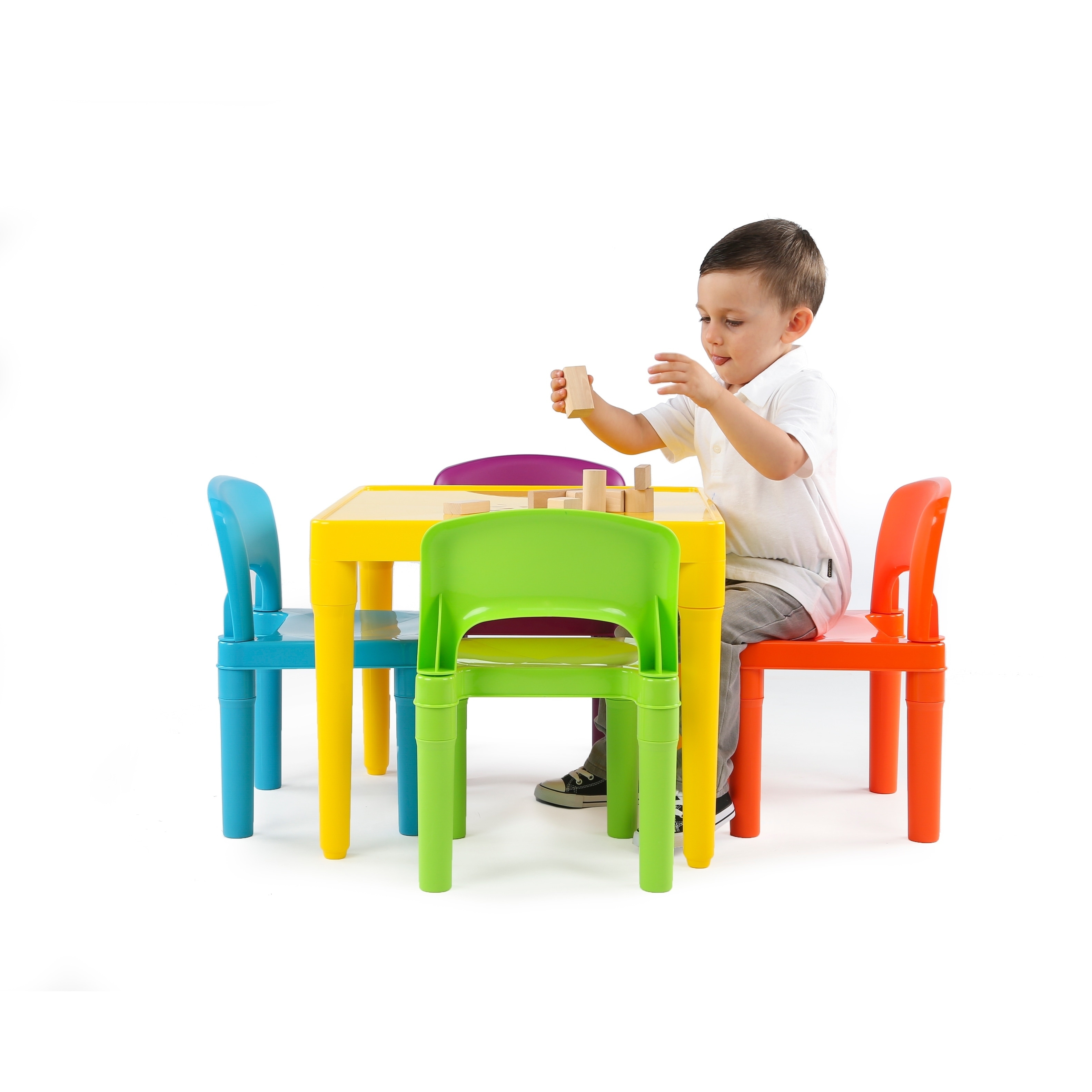 tot tutors plastic table and 4 chairs set