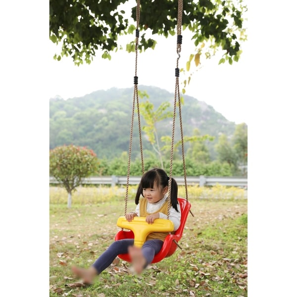 Red store baby swing