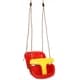 preview thumbnail 1 of 5, Red Plastic Baby and Toddler Swing Seat with Hanging Ropes 0-24 Months - Swing Set Accessories
