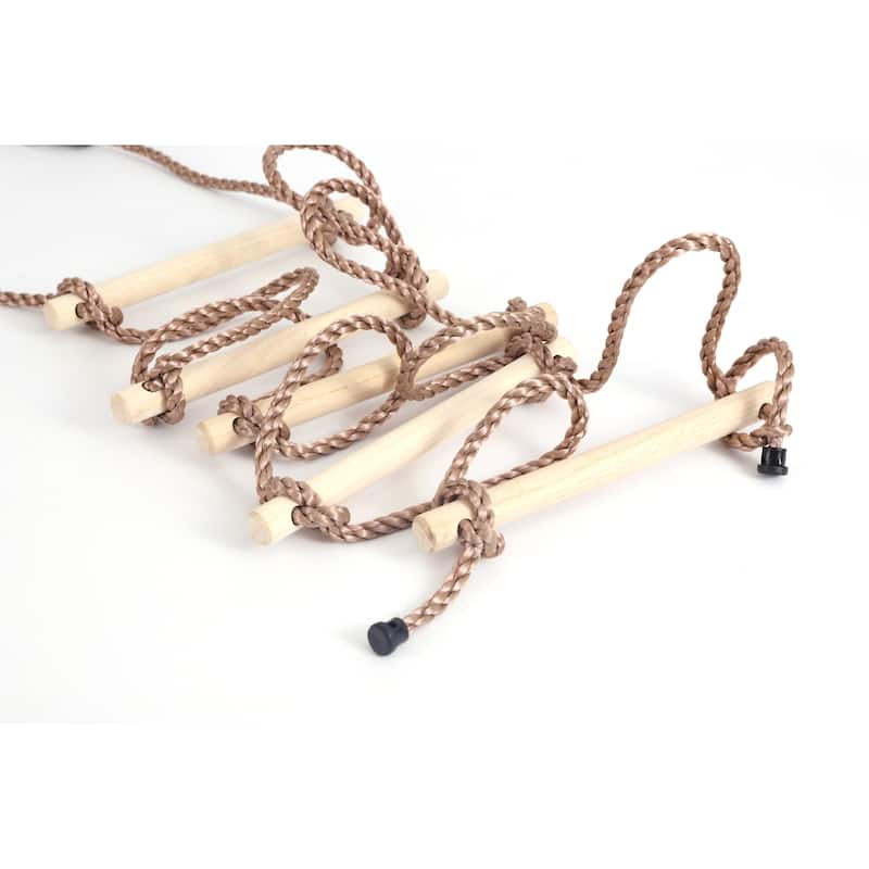 5 Step Climbing Wooden Rope Ladder