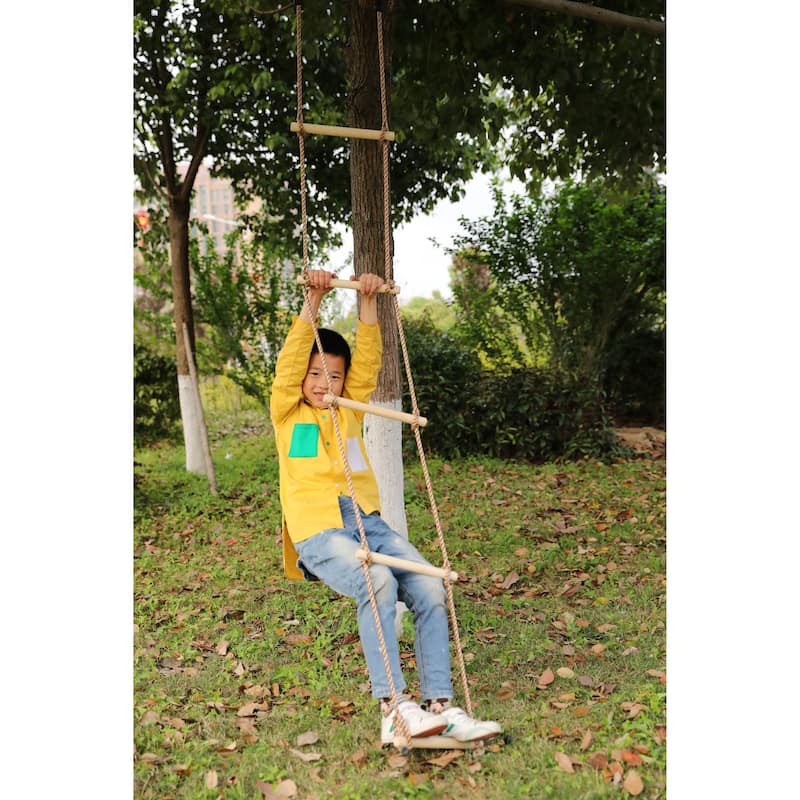 5 Step Climbing Wooden Rope Ladder