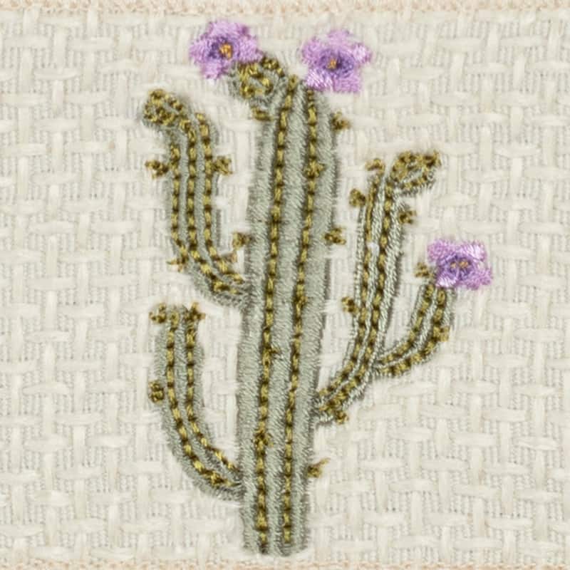 Authentic Hotel and Spa Turkish Cotton Cactus Embroidered Teal Blue 3-piece Towel Set
