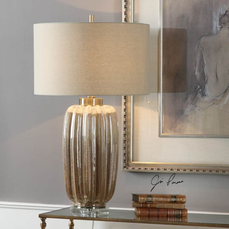 Uttermost Gistova Rust Brown 1-light Table Lamp