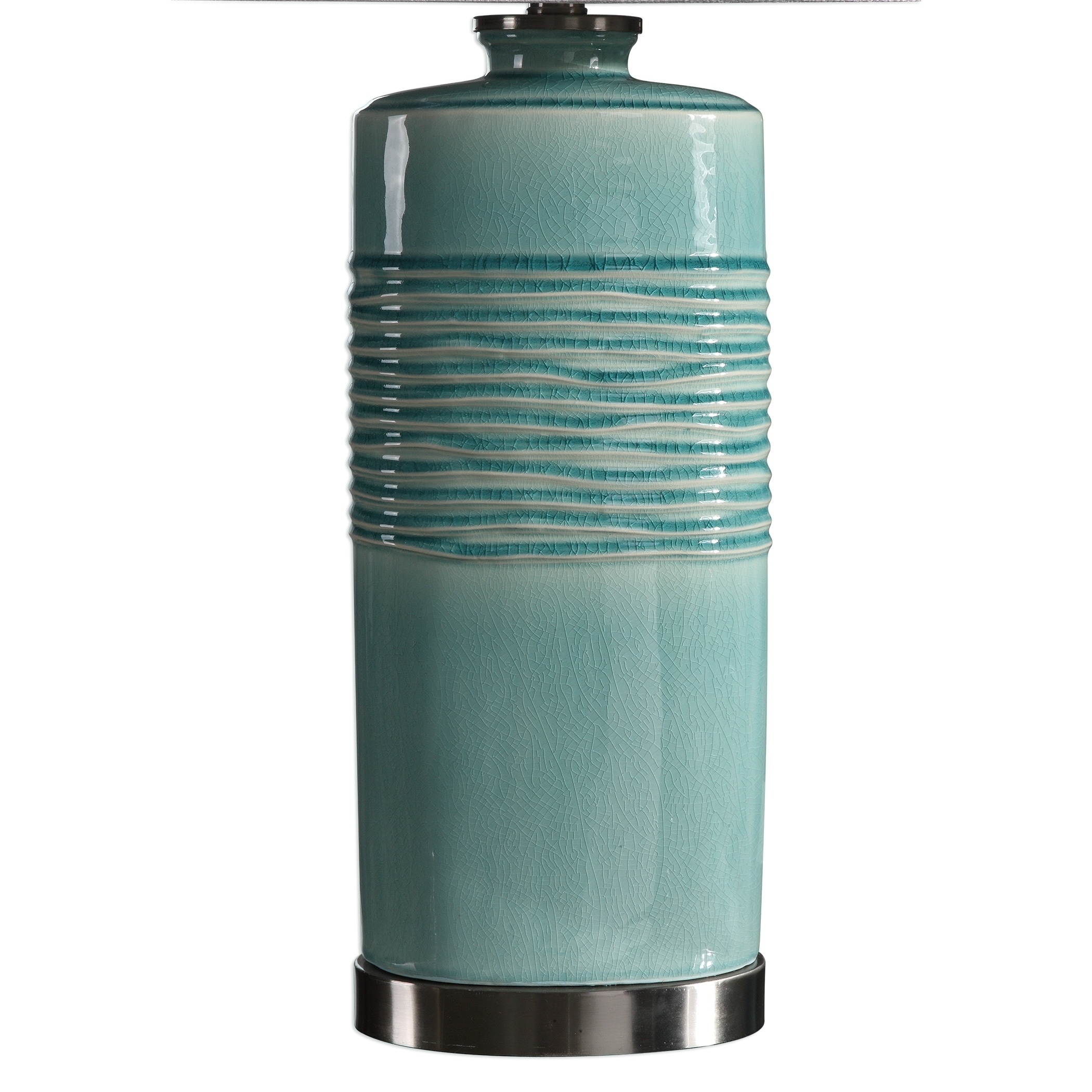 アンティーク雑貨 rila.0813 Uttermost Rila Distressed Teal 1-light Table Lamp - Overstock
