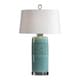 preview thumbnail 1 of 1, Uttermost Rila Distressed Teal 1-light Table Lamp