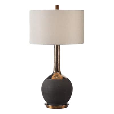 Uttermost Arnav Matte Black 1-light Table Lamp