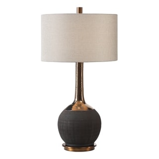 Uttermost Arnav Matte Black 1-light Table Lamp