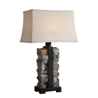 Uttermost Kodiak Rustic Black 1-light Table Lamp