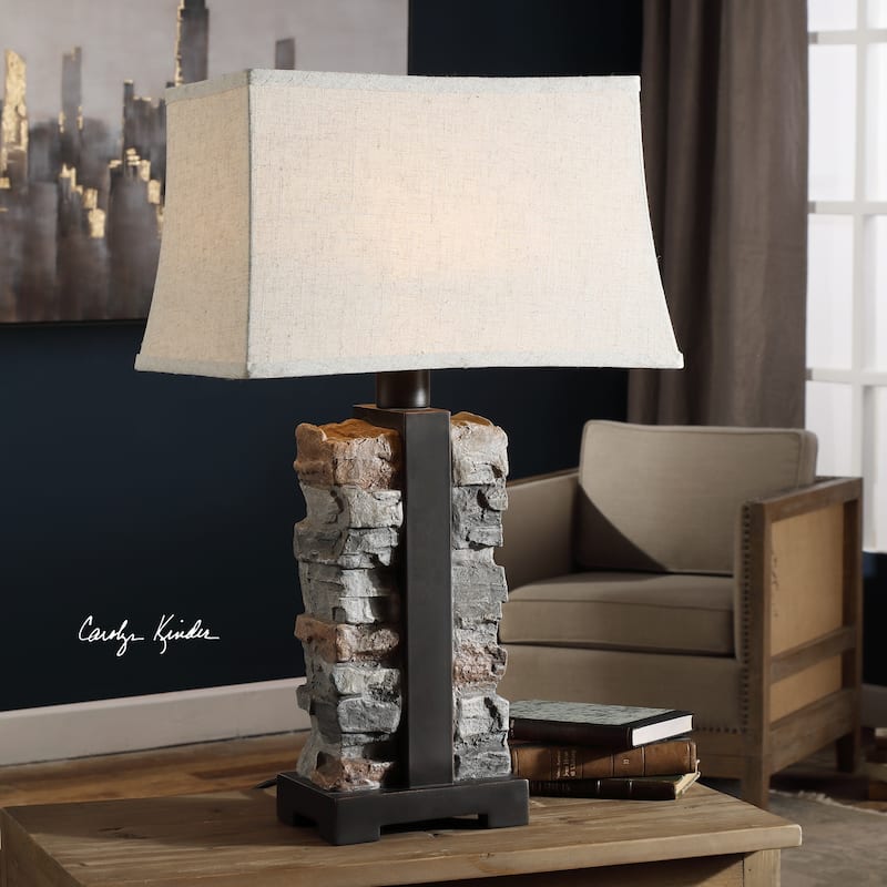 Uttermost Kodiak Rustic Black 1-light Table Lamp
