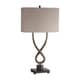 preview thumbnail 1 of 2, Uttermost Talema Distressed Aged Silver Leaf 1-light Table Lamp