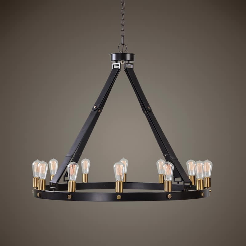 Uttermost Marlow Bronze 12-light Chandelier