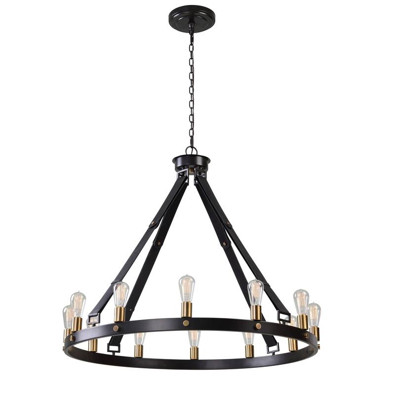 Uttermost Marlow Bronze 12-light Chandelier