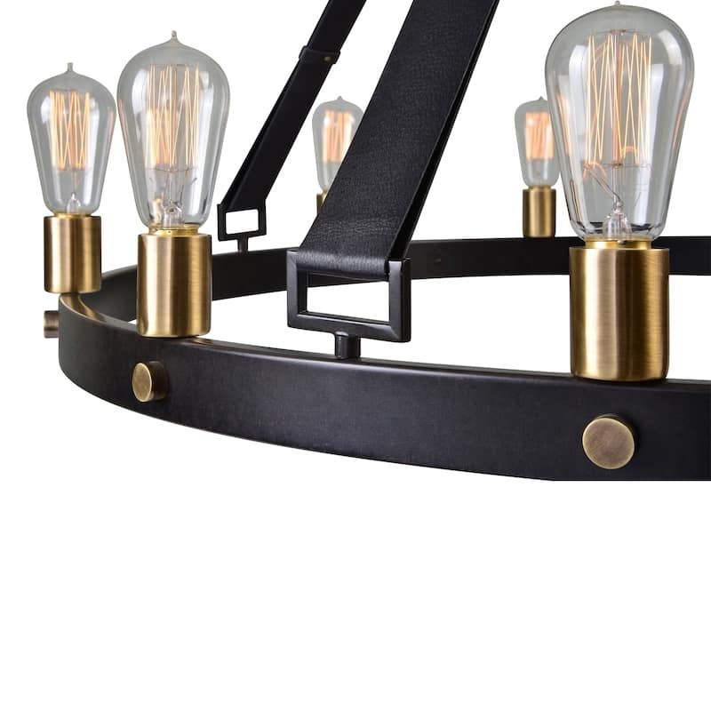 Uttermost Marlow Bronze 12-light Chandelier