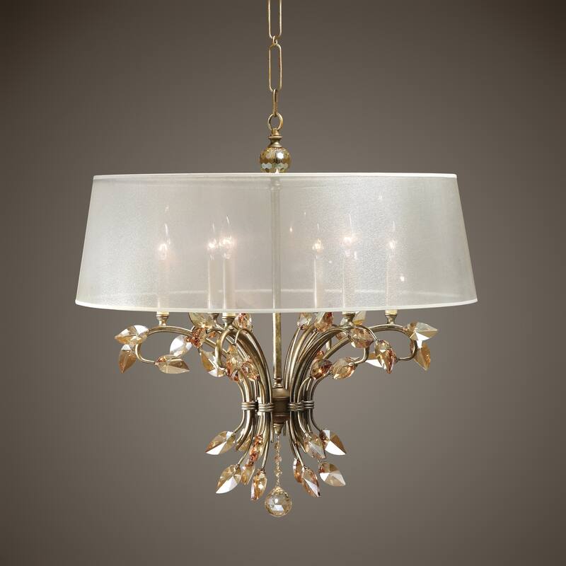 Uttermost Alenya Burnished Gold 6-light Chandelier