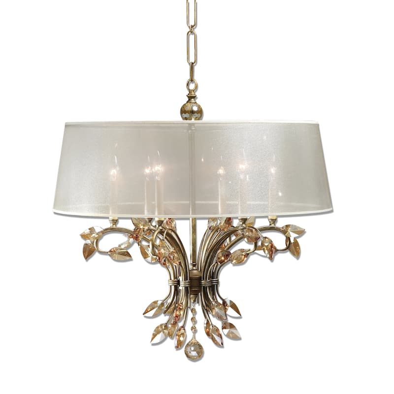 Uttermost Alenya Burnished Gold 6-light Chandelier