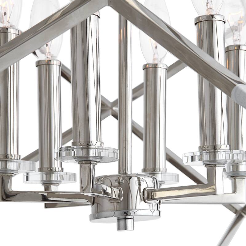 Uttermost Euclid Polished Nickel 6-light Pendant