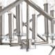 preview thumbnail 3 of 3, Uttermost Euclid Polished Nickel 6-light Pendant