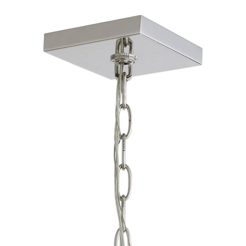 Uttermost Euclid Polished Nickel 6-light Pendant