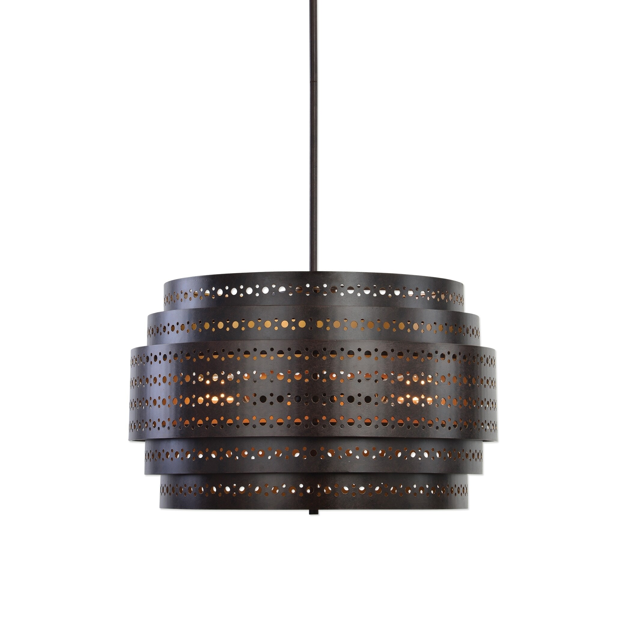 Uttermost Fuller Dark Bronze 3-light Chandelier - Chandeliers For Bedrooms by Overstock.com