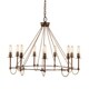 preview thumbnail 1 of 1, Uttermost Lyndhurst Light Oil Rubbed Bronze 9-light Chandelier