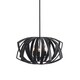 preview thumbnail 1 of 3, Uttermost Thales Matte Black 3-light Pendant