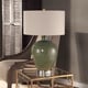 preview thumbnail 4 of 3, Uttermost Elva Distressed Emerald Green 1-light Table Lamp