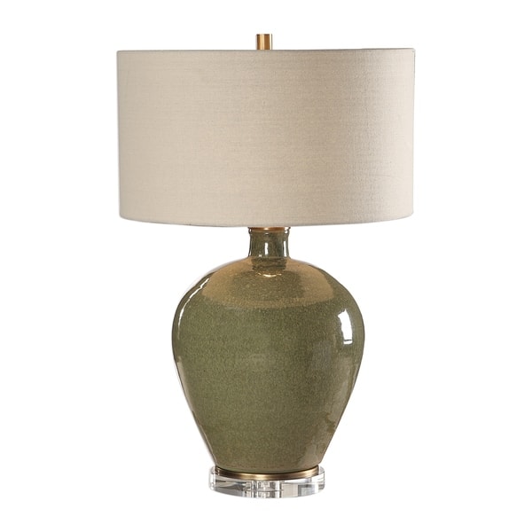 Uttermost Elva Distressed Emerald Green 1 Light Table Uttermost Elva Distressed Emerald Green 1 Light Table