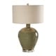 preview thumbnail 2 of 3, Uttermost Elva Distressed Emerald Green 1-light Table Lamp