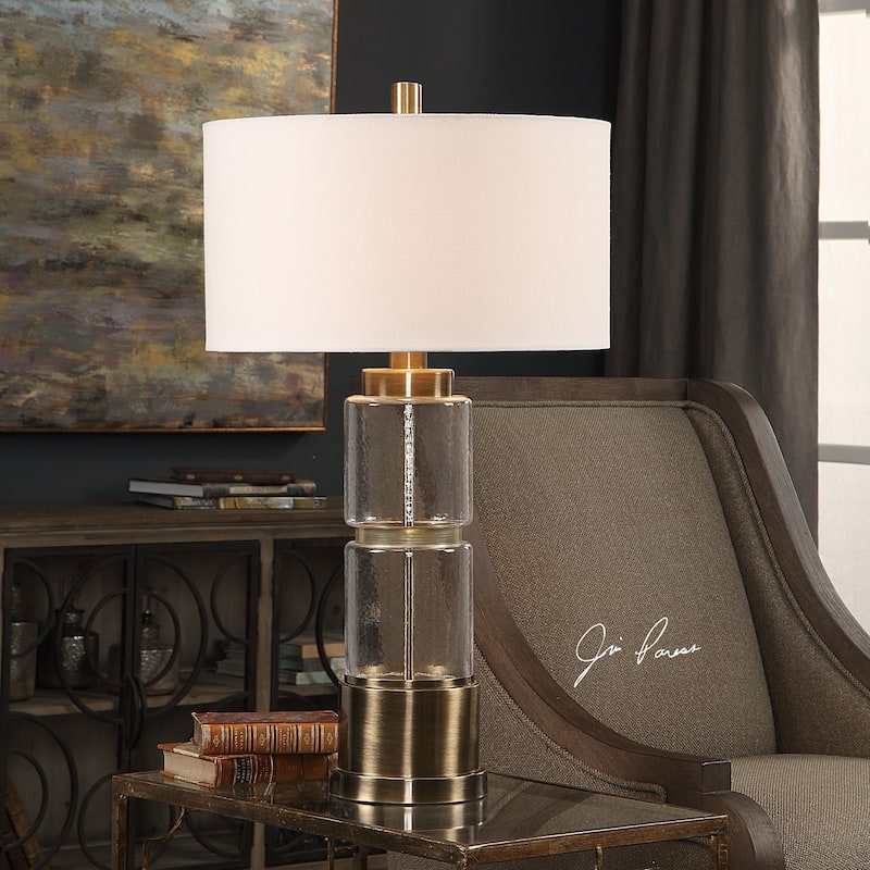 Uttermost Vaiga Antique Brass Plated 1-light Table Lamp