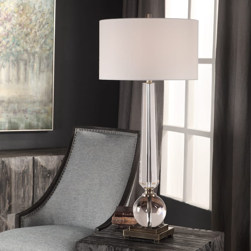 Uttermost Crista Clear 1-light Table Lamp