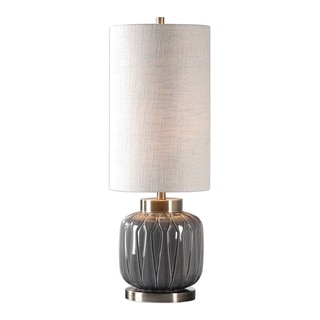 Uttermost Zahlia Aged Grey 1-light Table Lamp