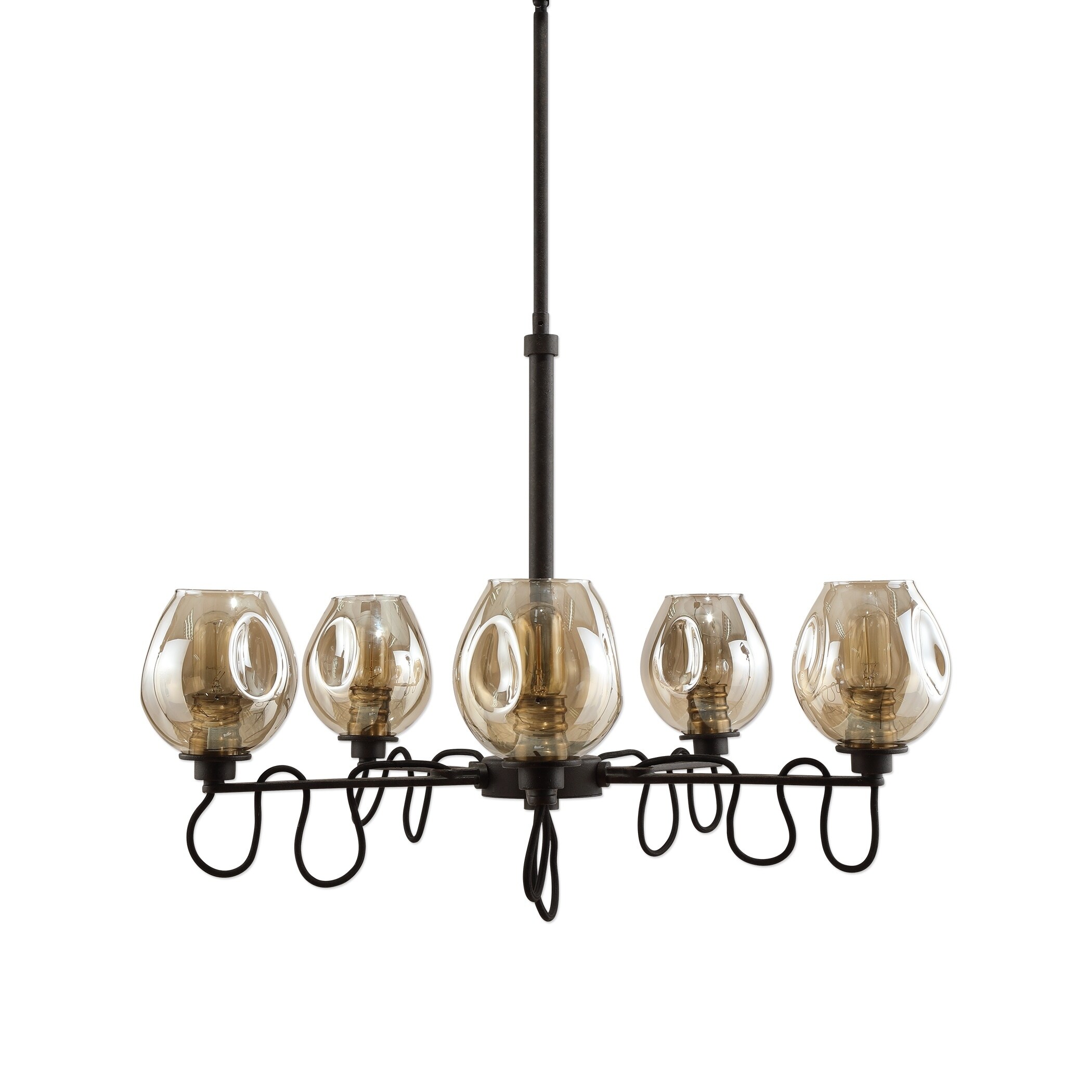Uttermost Fritz Weathered Bronze 5-light Chandelier - Chandeliers For Bedrooms by Overstock.com
