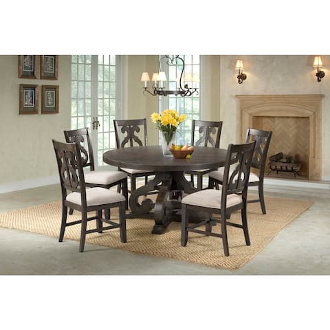 The Gray Barn Fron Holding Round 7-piece Dining Set