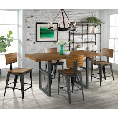 Picket House Furnishings Beckett 5PC Counter Height Dining Set-Table & Four Chairs