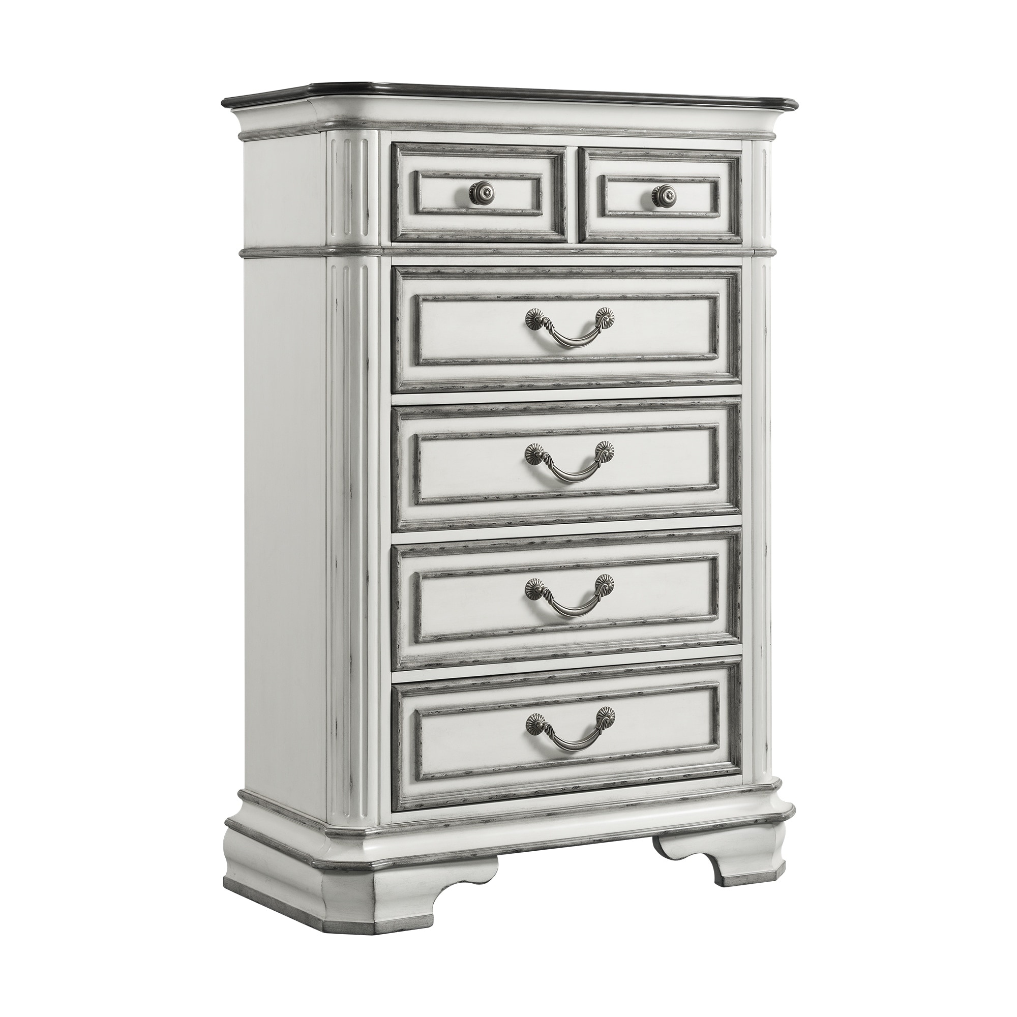 Picket House Furnishings Caroline 6Drawer Chest Antique White 6drawer