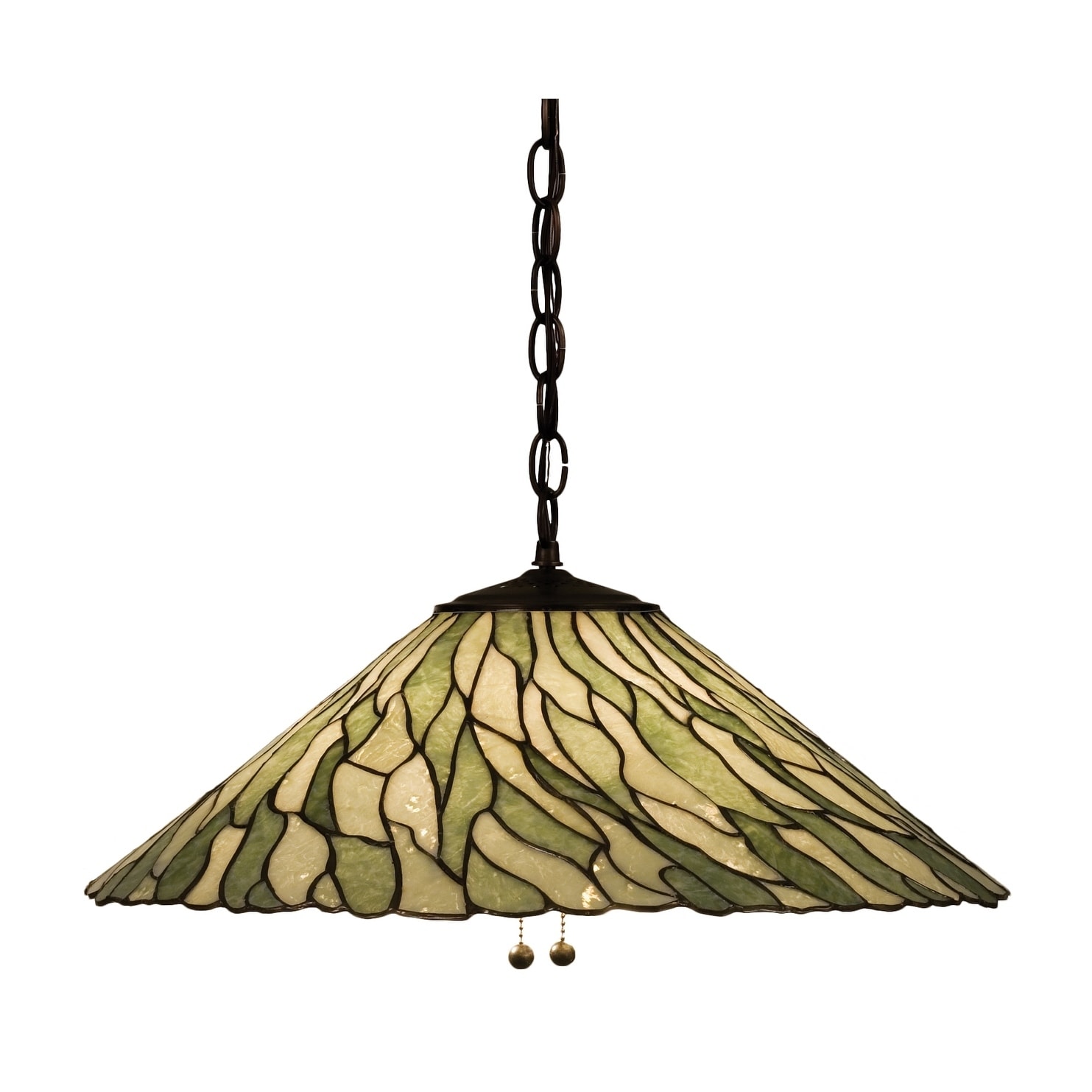 20 Inch Wide willow jadestone Pendant