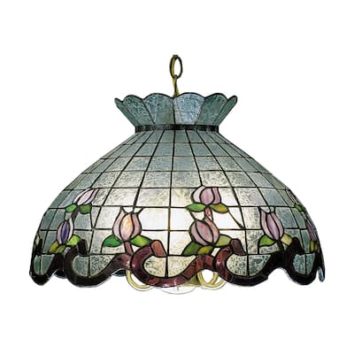 20 Inch Wide roseborder Pendant