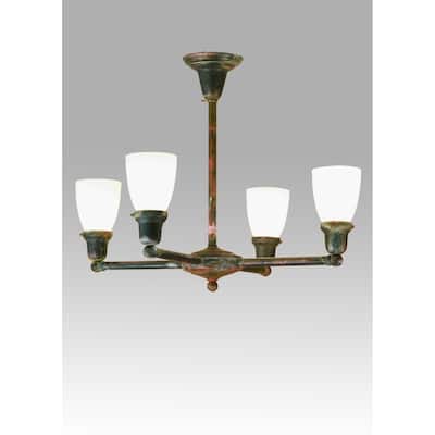 27 Inch Wide revival oyster bay goblet 4 lt Chandelier