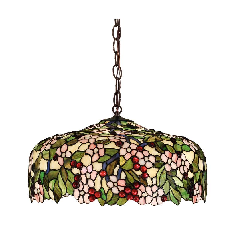 20 Inch Wide tiffany cherrry blossom Pendant.602