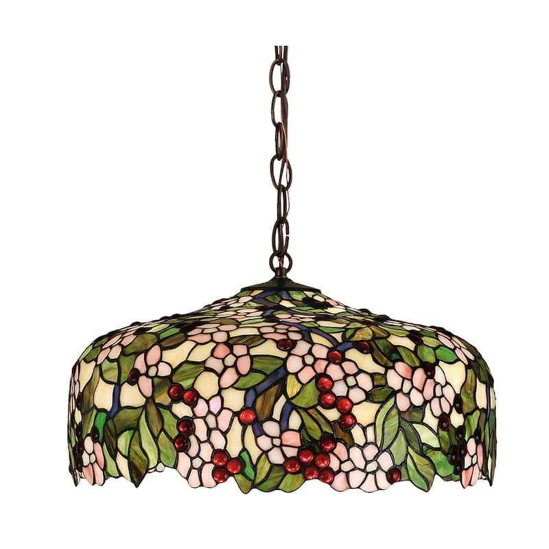 20 Inch Wide tiffany cherrry blossom Pendant.602