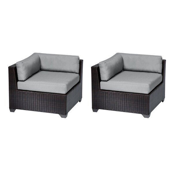 TK Classics TKC Belle Corner Patio Chair, Set of 2 - Bed Bath