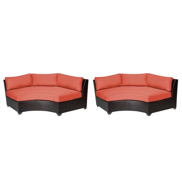 Shop Barbados Curved Armless Sofa 2 Per Box Free Shipping Today