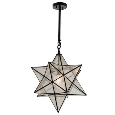 18 Inch Wide moravian star Pendant