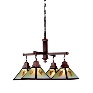30 Inch Wide Northwoods Pinecone 4 Lt Hand Painted Chandelier 30 Inch Wide Northwoods Pinecone 4 Lt