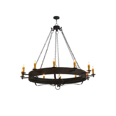 72 Inch Wide parnella 12 lt Chandelier