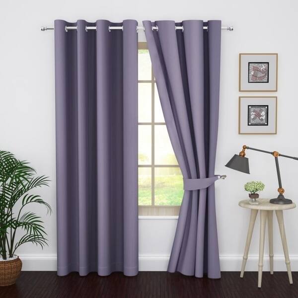 Shop Ample Decor Thermal Insulated Grommet Blackout Curtain Panels